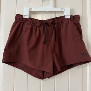 RVCA Women's Maroon Athletic Shorts